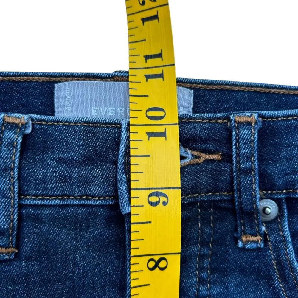 Everlane High-Rise Skinny Ankle Jean Women's Size 26 in Deep Indigo - Picture 4 of 7
